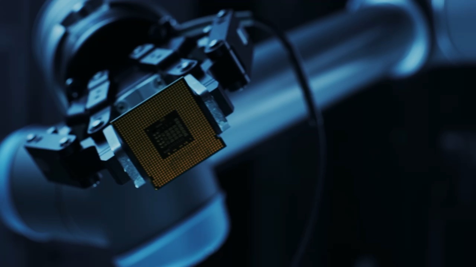 Modern akıllı fabrika illüstrasyonu